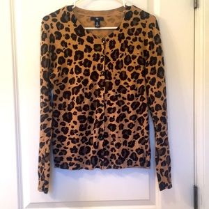Gap cheetah cardigan
